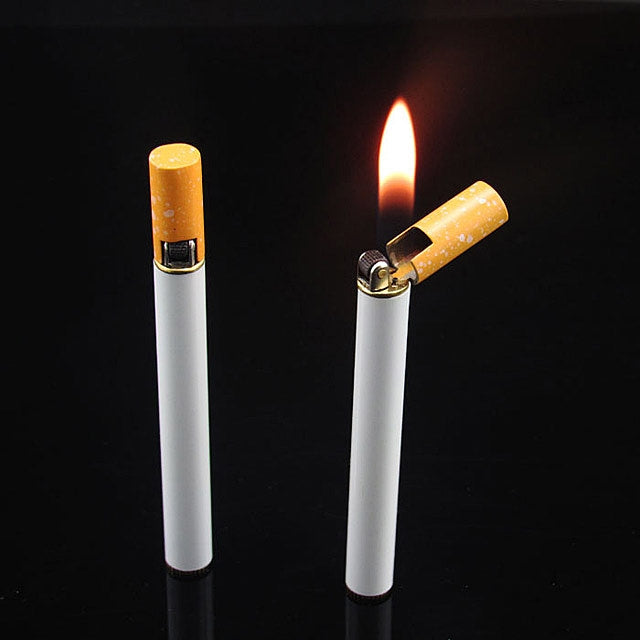 Cigarette-shaped compact lighter