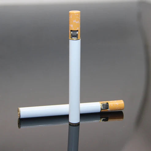 Cigarette-shaped compact lighter
